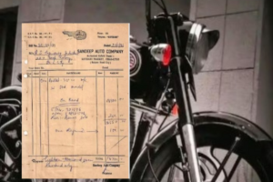 1980 के दशक की Royal Enfield 350 बाइक की कीमत जान उड़ेंगे होश, सोशल मीडिया में वायरल हो रहा बिल The price of a 1980s Royal Enfield 350 bike will blow your mind, the bill is going viral on social media.