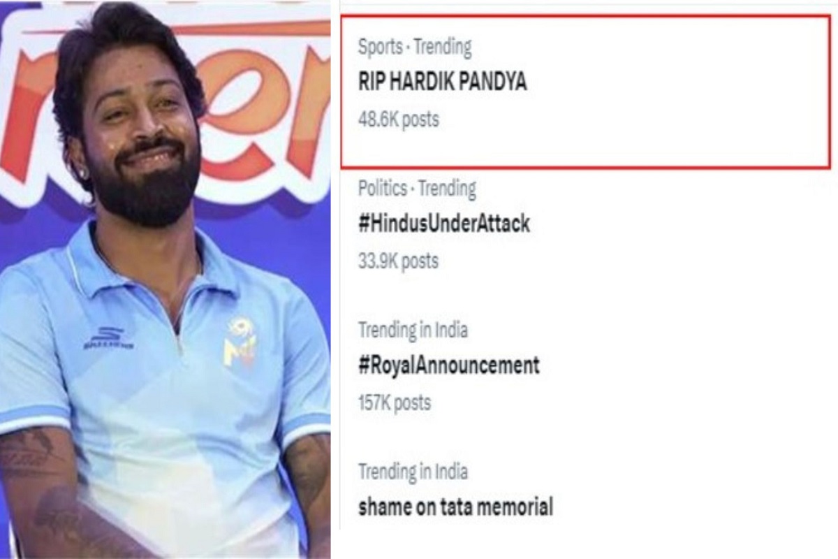 IPL 2024: 'RIP Hardik Pandya' is being traded on social media, Rohit Sharma became the reason, read full news